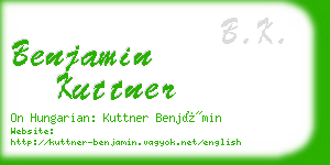 benjamin kuttner business card